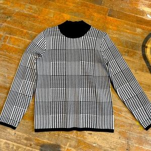Black & White Checkered Sweater